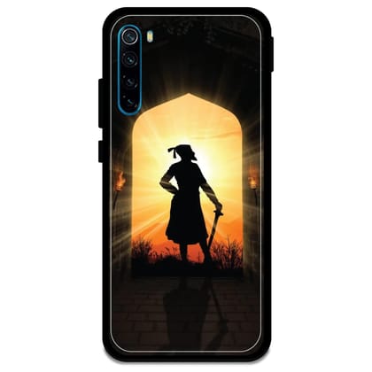 Shivaji Maharaj - Glossy Metal Silicone Case For Redmi Models-Redmi Note 8