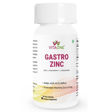 Vitaone Gastro Zinc Carnosine I 60 Veg Capsules