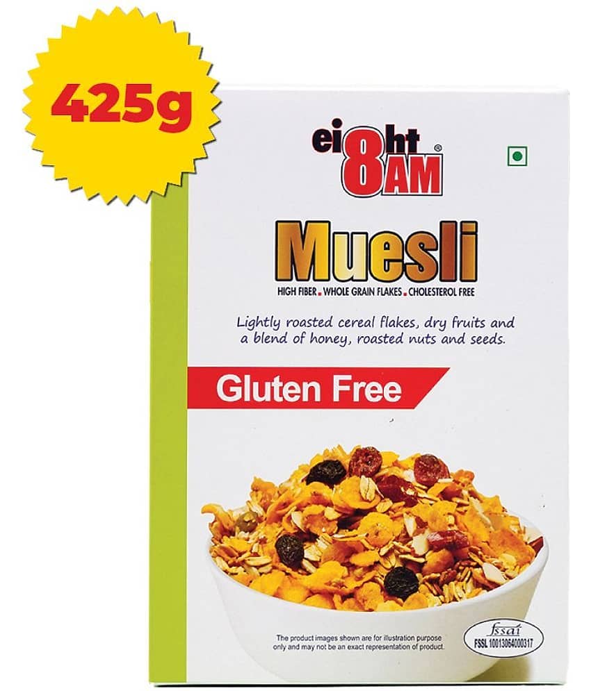 8AM Gluten Free Dry Fruits Muesli 425 gm