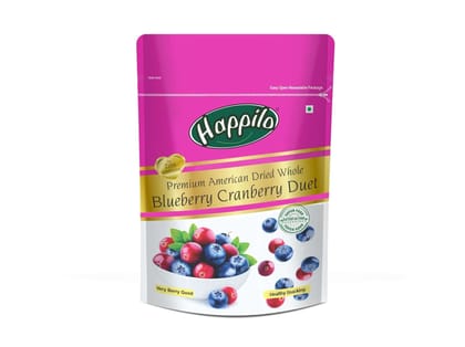 Happilo Premium Dried Blueberry Cranberry Duet 200g