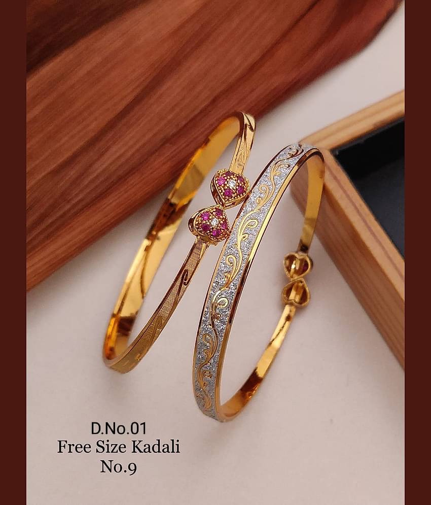 Shivay Fashion Gold Bangle Set ( Pack of 1 )