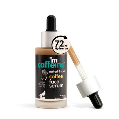 mCaffeine Coffee Hydrating Face Serum For Glowing Skin With Vitamin E For Sun Damage Protection, 40 ml