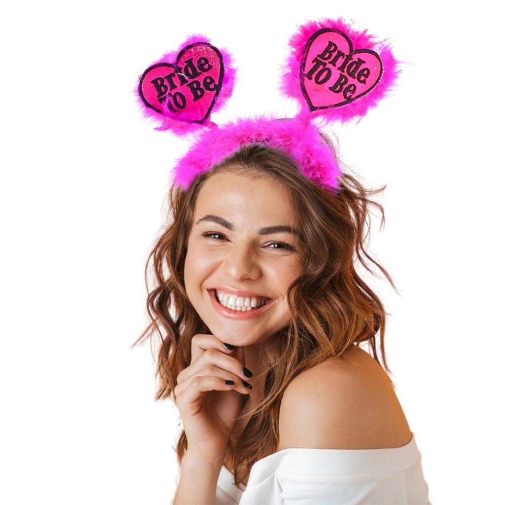 Bride To Be Headband w/Marabou