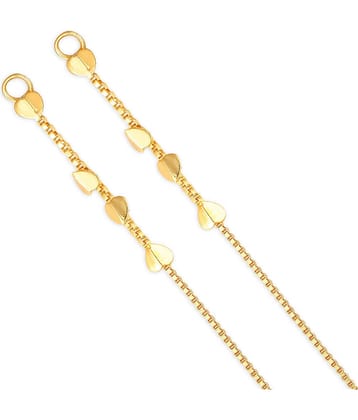 Vighnaharta 1 one gram gold Plated alloy Kanchain Ear chain kanoti ear Cuff Ear to Ear Chain for Women and Girls- (VFJ1021KC)