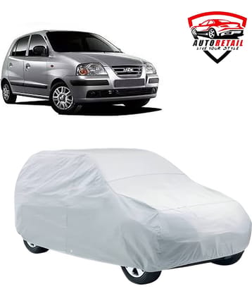 AutoRetail Car Body Cover for Hyundai Santro Xing [2003-2008] Without Mirror Pocket ( Pack of 1 ) , Silver