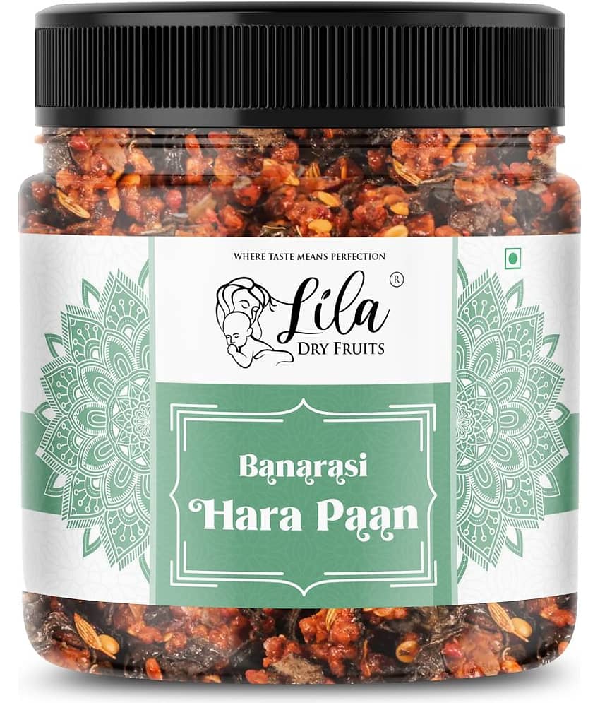 LILA DRY FRUITS Banarasi Meetha Paan 250g Sweet Hara Paan Traditional Mouth Freshener