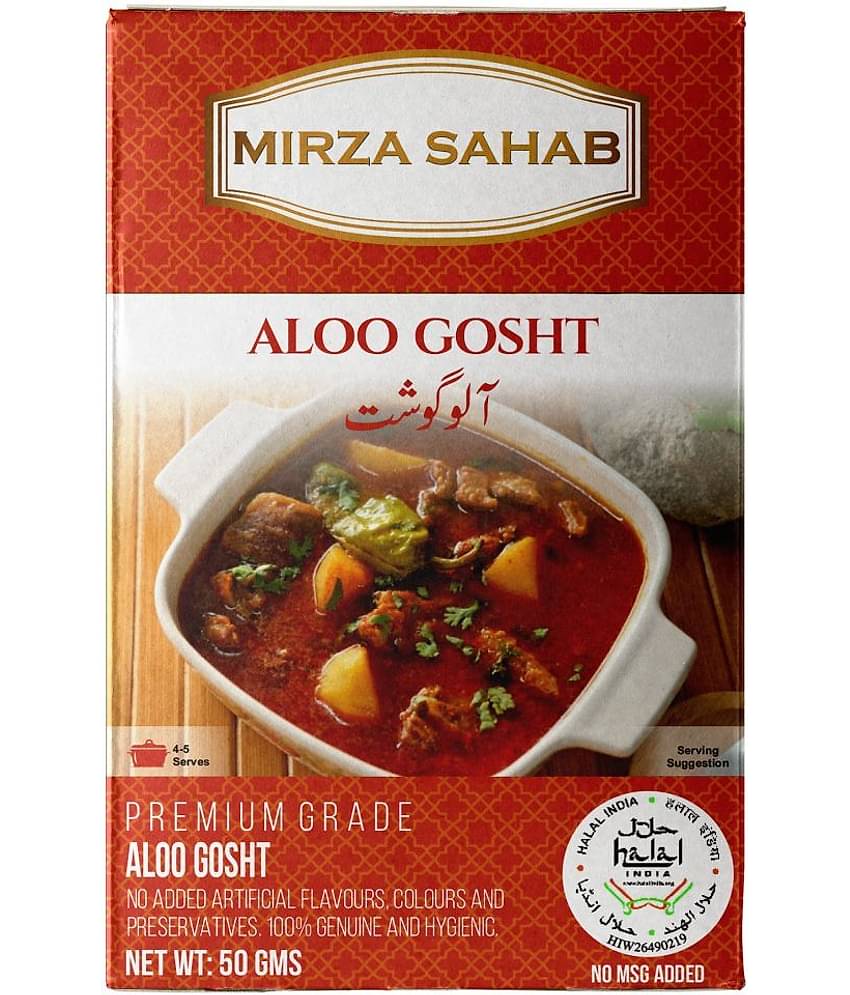 Mirza Sahab Aloo Gosht Masala Instant Mix 50 gm Pack of 4