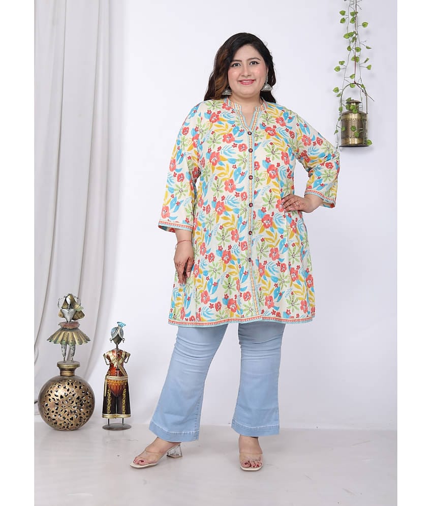 Swasti Women's Cotton Tunic ( White )