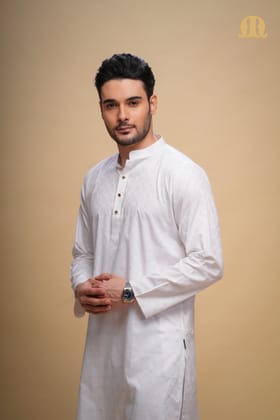 Yamuk Kurta White Men-S