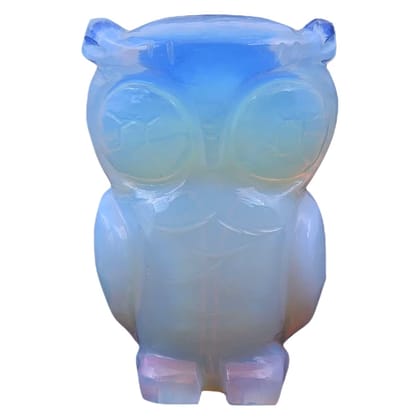 Opalite Crystal Owl, Fengshui, Good Luck Symbol of Wisdom and Protection from Evil, Statue, Laxmi Vahana(KI_087) by Krishna Impex Opalite Crystal Owl, Fengshui, Good Luck Symbol of Wisdom and Protection from Evil, Statue, Laxmi Vahana(KI_087) by Krishna Impex
