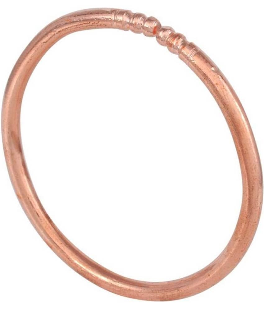 Copper Tube Design Open Ended Adjustable Kada Bangle