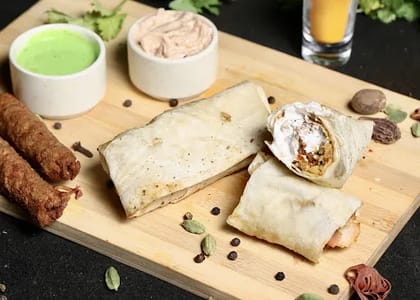 Veg Seekh Kebab Roll