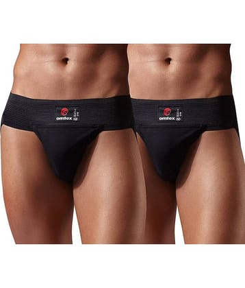 Omtex - Black Athletic Supporter ( Pack of 2 )