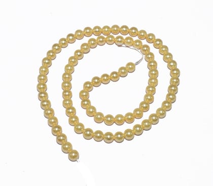 Natural Freshwater Round Pearl Oysters Loose Beads for  Craft & Jewelry Making.  FWP-014-Per String Of Approx 82 Pcs / 4 MM