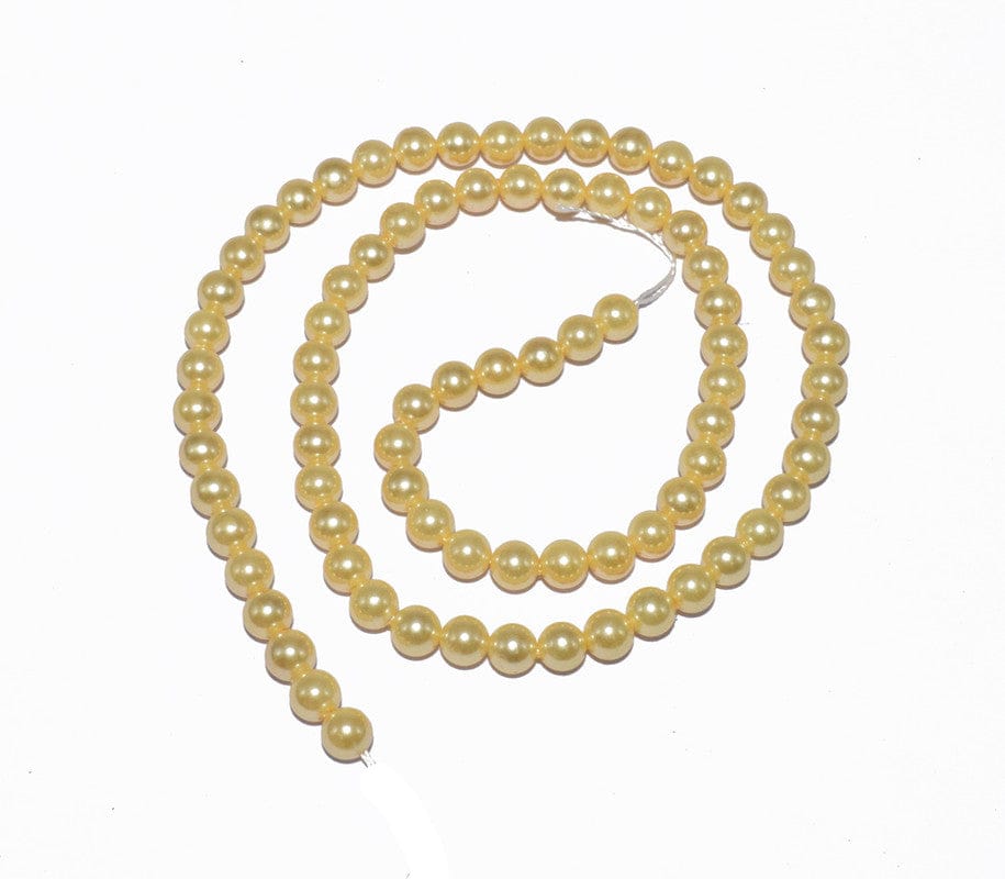 Natural Freshwater Round Pearl Oysters Loose Beads for  Craft & Jewelry Making.  FWP-014-Per String Of Approx 82 Pcs / 4 MM