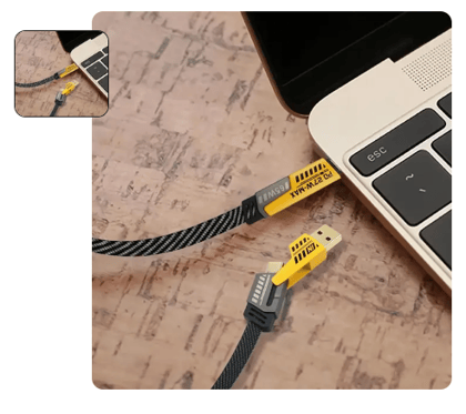 4 in 1 Fast Charging Cable With Multiport USB-C to Type C