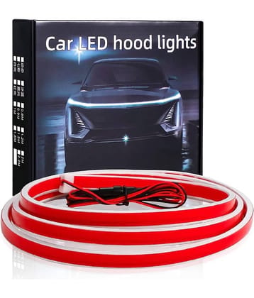 HINGOL  NEW - Car Hood Light Strip Through-type Auto Modified Headlight Cuttable Decorative Lamp Car Daytime Running Lights