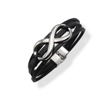Infinity Leather Bracelet