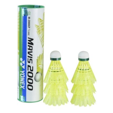 Yonex Mavis 2000 Green Cap Nylon Shuttlecock, Pack of 6  Made in Japan
