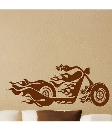 Decor Villa Burn Bike PVC Wall Stickers