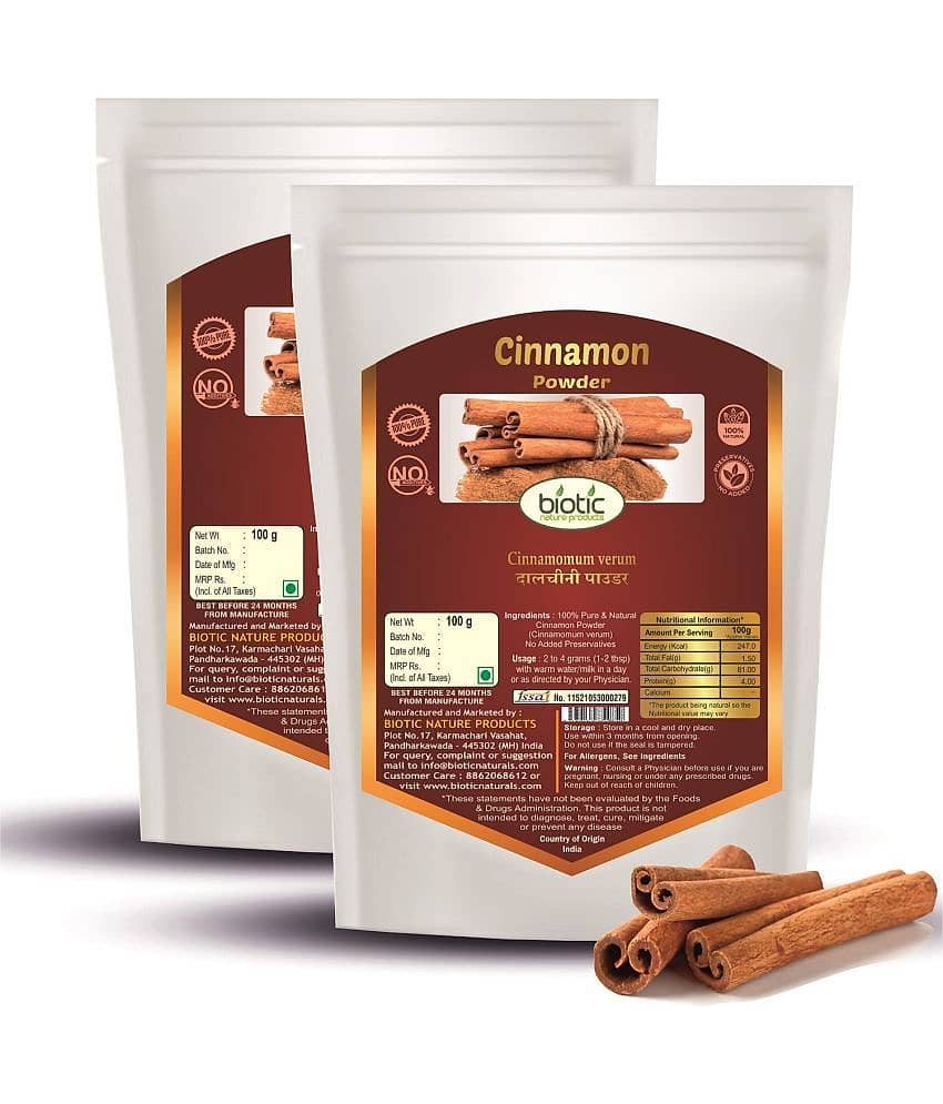 Biotic Cinnamon Powder (Dalchini Powder) 200 gm