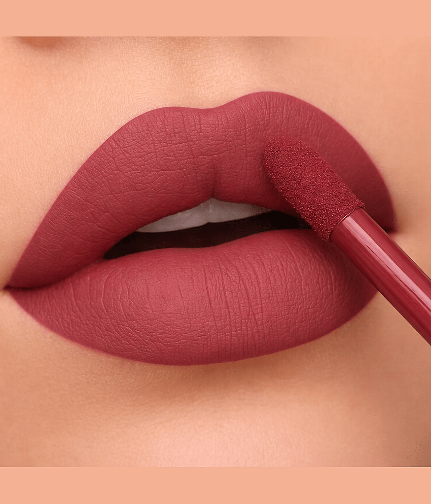 BELLABLOOM Warm Nude Matte Waterproof Liquid Lipstick ( Pack of 1 )