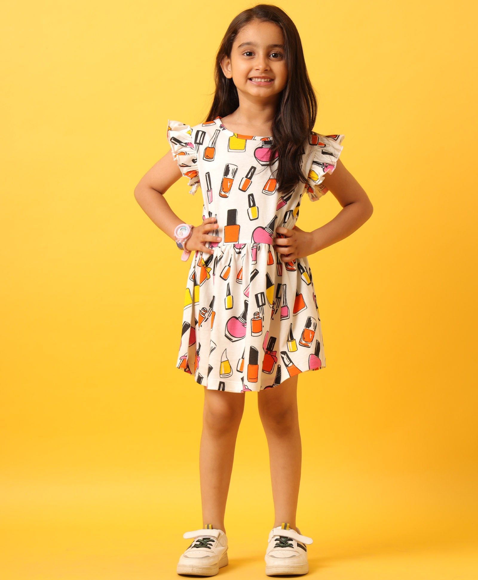NAIL PAINT RUFFLE DRESS-OFF WHITE-6-12 MONTHS / 1N / OFF WHITE
