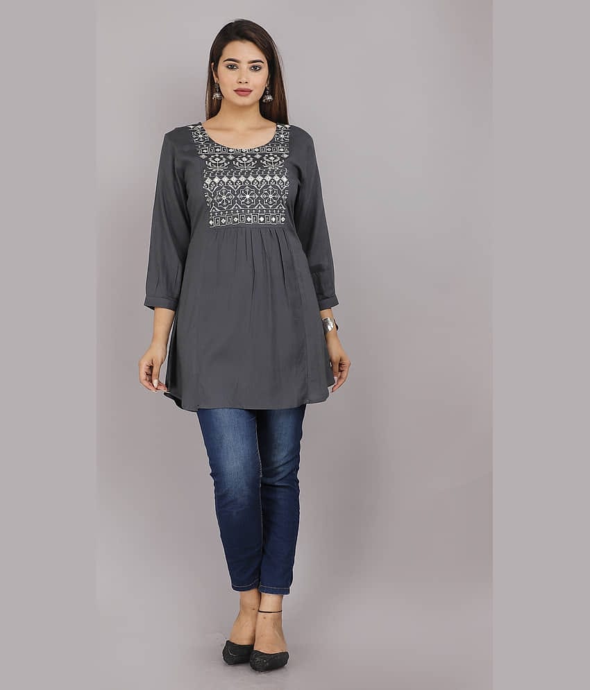 Rayon Short Kurti For Women (Pack of 1)