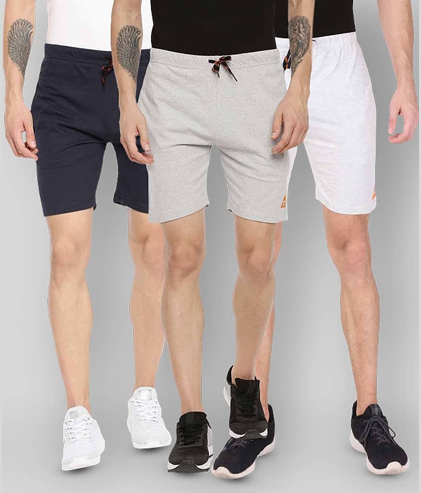 Ardeur - Multi Cotton Blend Men's Shorts ( Pack of 3 )