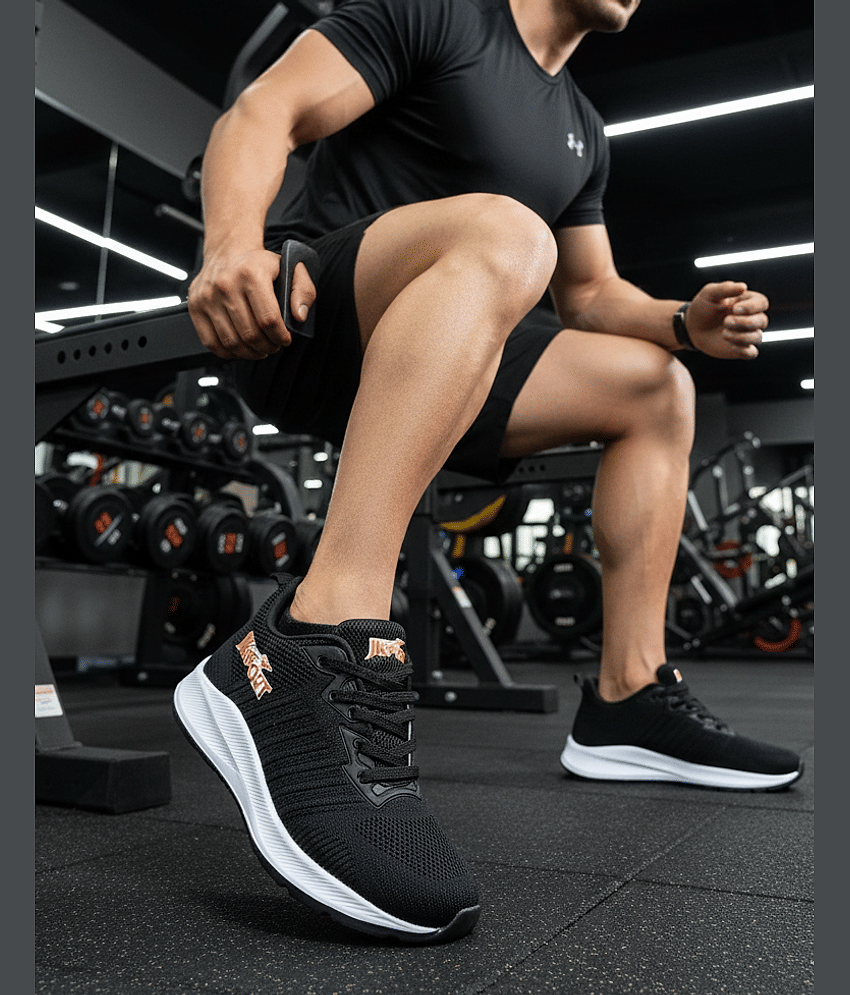 JK Port Sports shoes for men Black Men's Sports Running Shoes