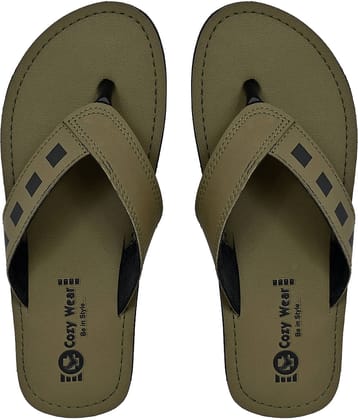 Cozy Wear Green Men's Daily Slipper