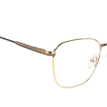 TERRY & CO | Zero Power Blue Cut Eyeglasses | Metal Frame | Medium Size | Anti-Reflective, UV Protection, Lightweight | Spring Hinges | Unisex