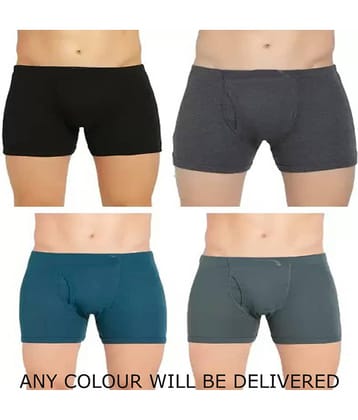 Cavenders Pack of 4 Cotton Blend Trunks For Men's ( Multicolor1 )