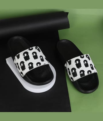 Q tick White Men's Slide Flip Flop