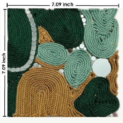 The brown box-String Thread Art kit,DIY Craft Material kit for Adults and Girls Age 9-12,12-15,lippan Art kit,Mirror and Macrame Art on Canvas