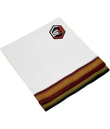 Shyam Handloom Cotton Men's Lungi White ( Pack of 1 )