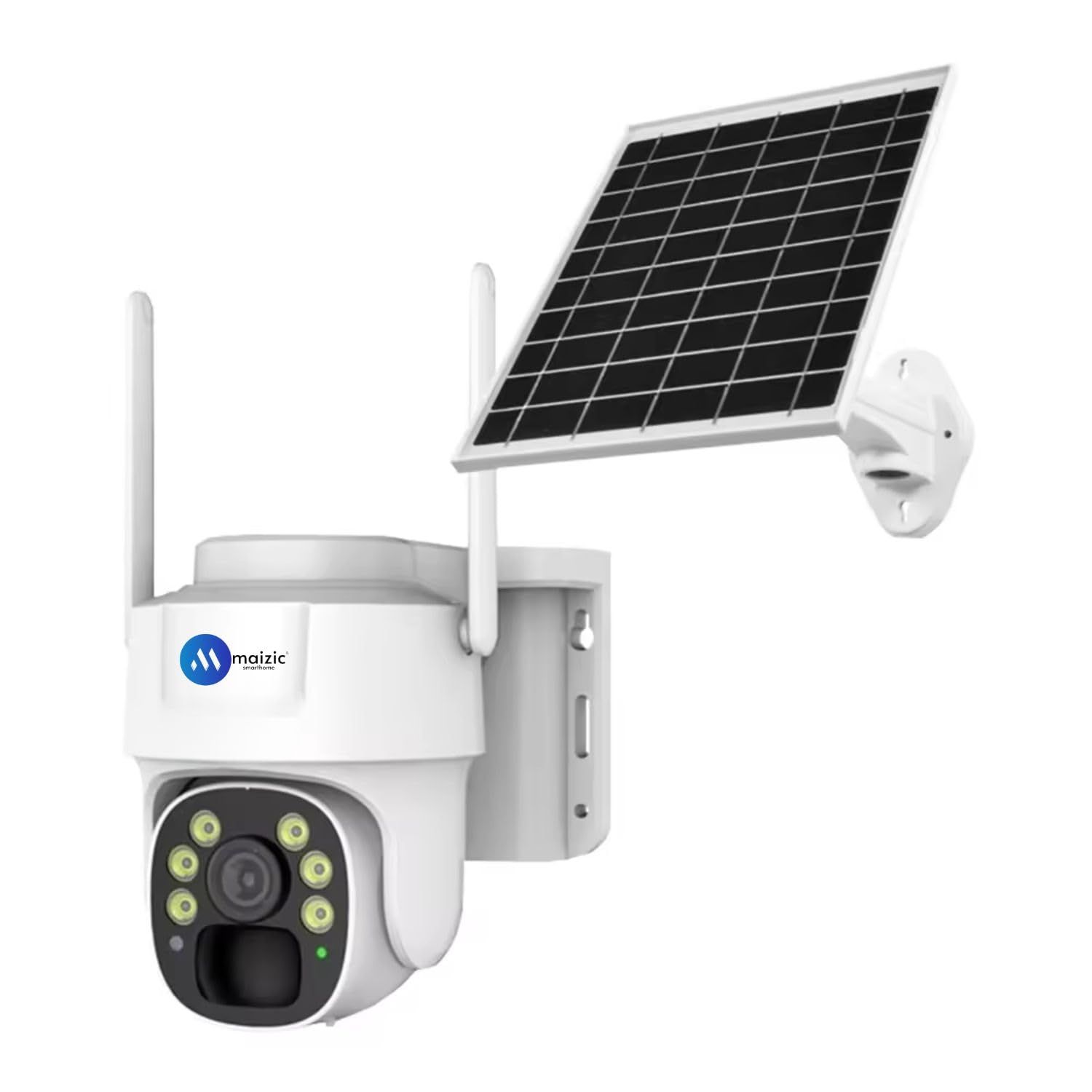 Maizic Smarthome Big 100 Meter View Black Bull 4G 5MP FHD 1920p Solar Wireless Camera