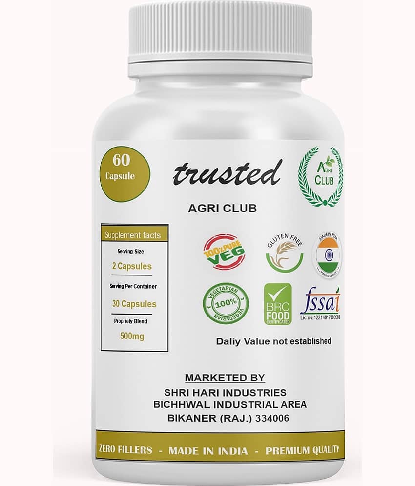 AGRI CLUB Ashwagandha Capsule 60 no.s Pack Of 1