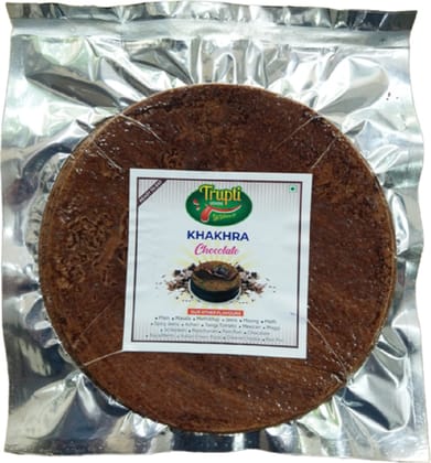 Trupti Udyog Chocolate Khakhra (1kg, 6 Pieces) | Sweet Cocoa Flavored Crisps | Kids Favorite Dessert Snack | Roasted Not Fried