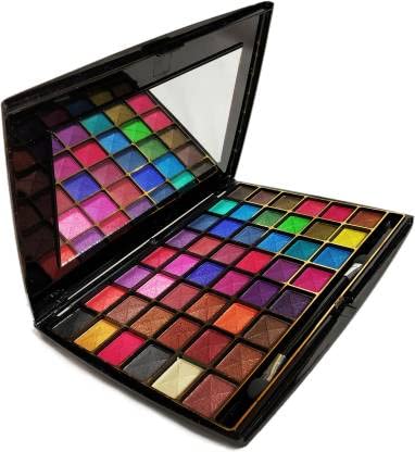 Elecsera Make up kit 48 Color Mix Eyeshadow Matte, Cream, Velvet and Glitter Shimmer Mix Eyeshadows 52 g (Multicolor) Elecsera Make up kit 48 Color Mix Eyeshadow Matte, Cream, Velvet and Glitter Shimmer Mix Eyeshadows 52 g (Multicolor)