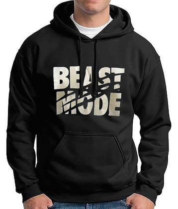 code yellow Fleece Hooded Men's Sweatshirt - Black ( Pack of 1 )