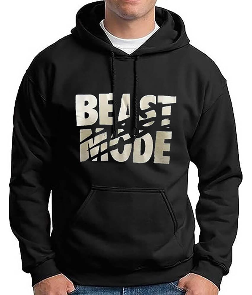 code yellow Fleece Hooded Men's Sweatshirt - Black ( Pack of 1 )