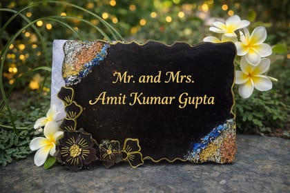 Resin handmade customised name plate Resin handmade customised name plate