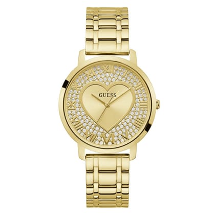 Guess Women 40 mm Gold Dial Analog Watch- U1400L2M-Gold