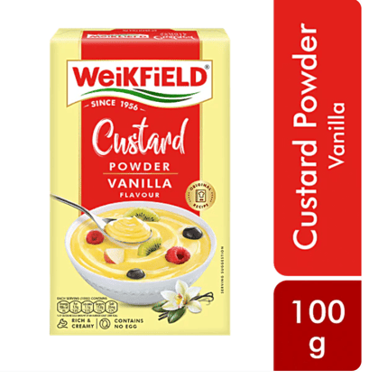 Weikfield Custard Powder - Vanilla Flavour, 100 g Carton Weikfield Custard Powder - Vanilla Flavour, 100 g Carton