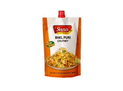 SWAD Bhel Puri Pickles and Chutney, 200gm- Chaat Pickles and Chutney Pouch, Bhelpuri Pickles and Chutney Pouch - Dates & Tamarind - Made with Natural and Pure Ingredients