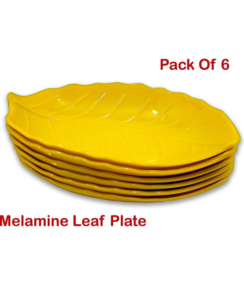 Inpro 6 Pcs Melamine Yellow Platter