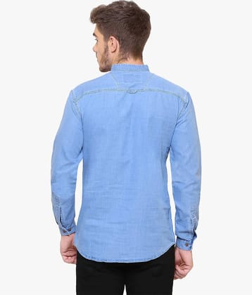 Kuons Avenue - Blue Denim Slim Fit Men's Casual Shirt ( Pack of 1 )