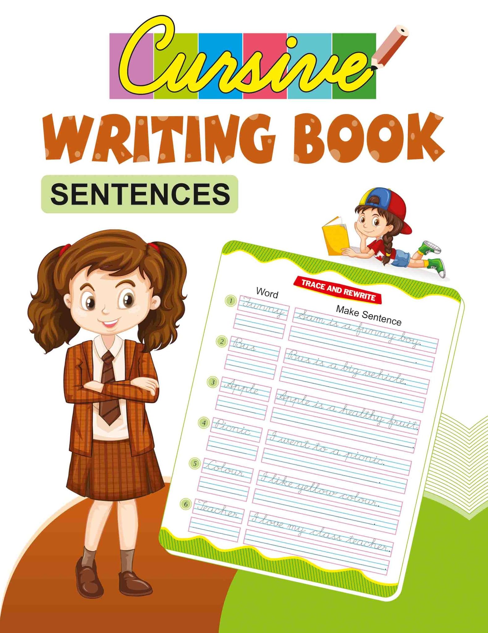 Cursive Writing Book: Sentences [Paperback] [Jul 23, 2024] LS Editorial Team