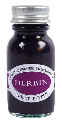 Herbin Calligraphy Ink Bottle - Violet-15 ml